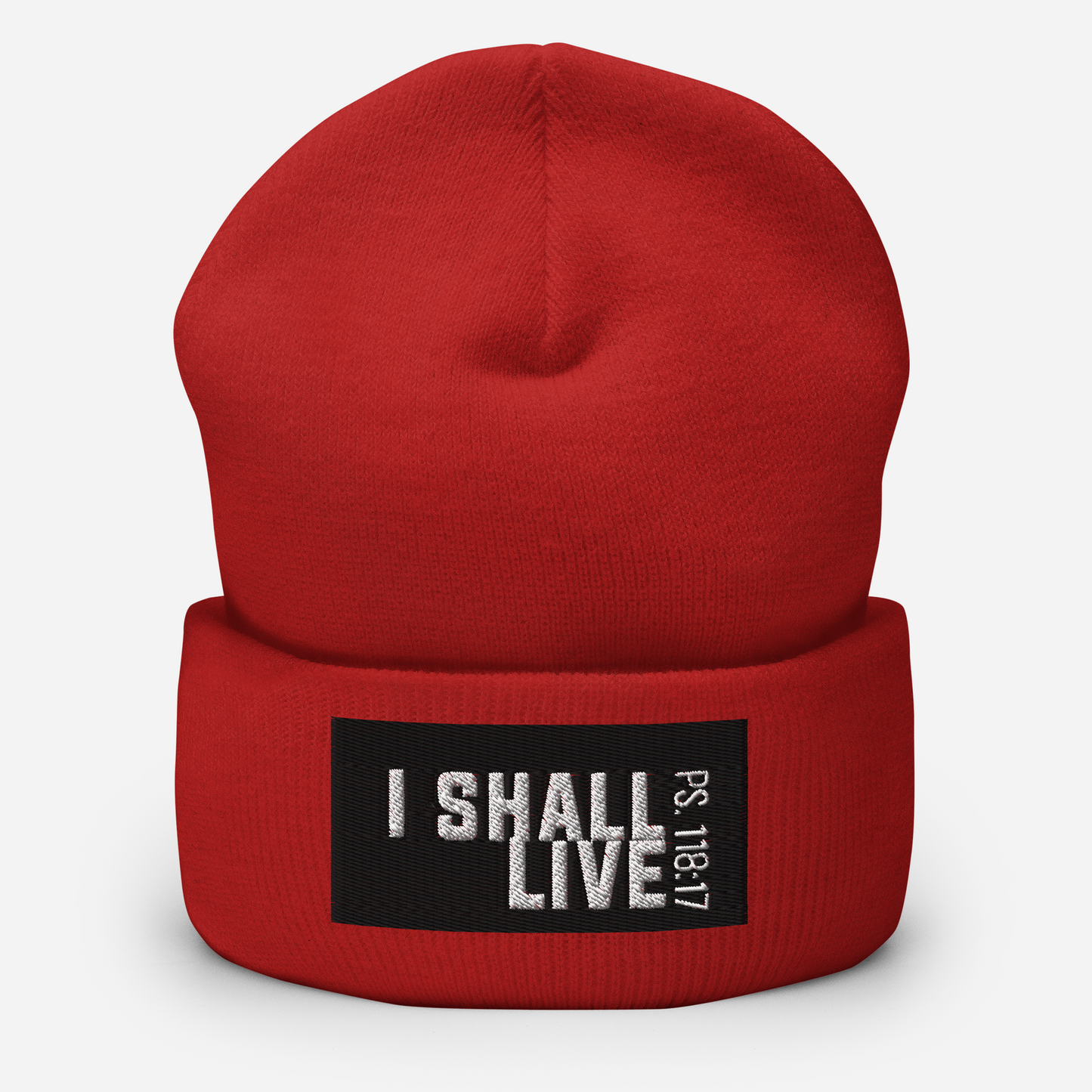 I Shall Live Cuffed Beanie