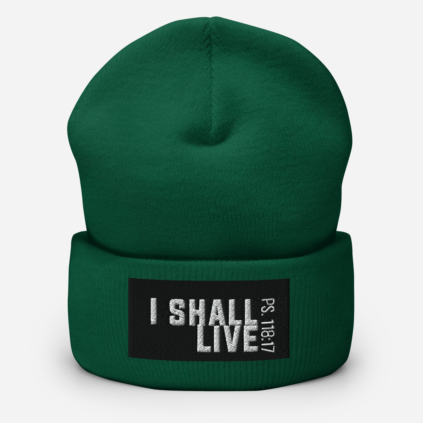 I Shall Live Cuffed Beanie